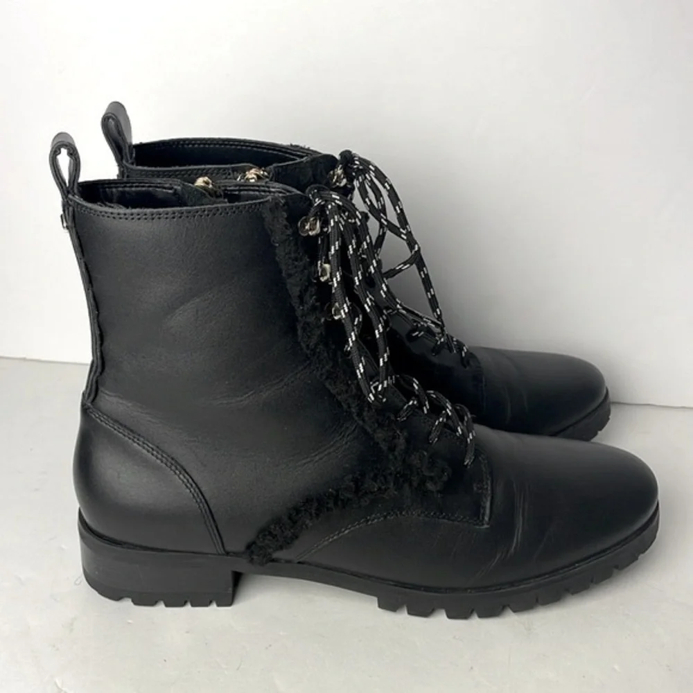 Kate Spade Raquelle Black Leather Ankle Boost 8.5